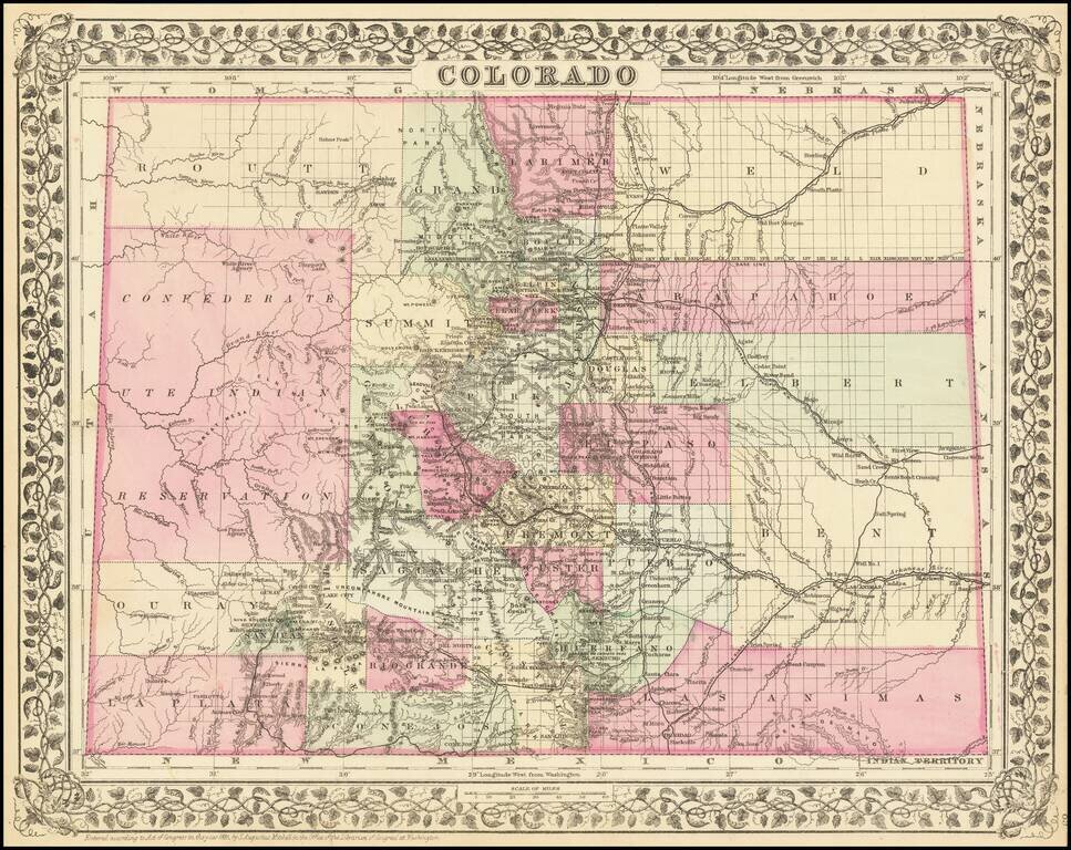 Colorado  [with Indian Territory on verso]