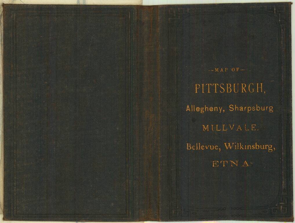 Map of Pittsburgh Allegheny and Adjacent Boroughs