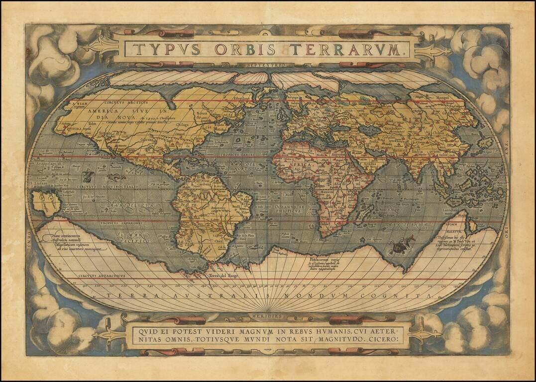 Typus Orbis Terrarum [Rare 2nd Edition, 2nd State]